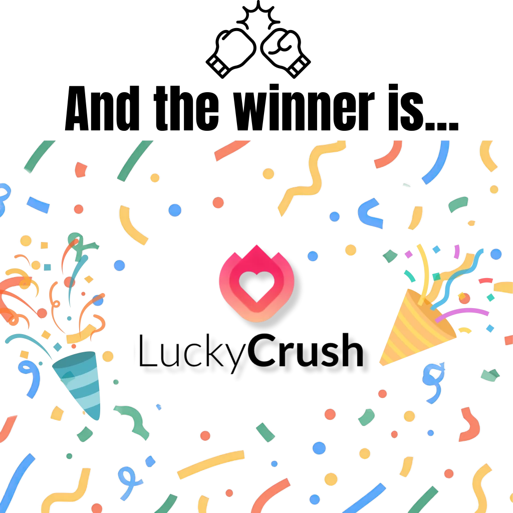 luckycrush won the battle against thundr for being the best random chat website matching men with women