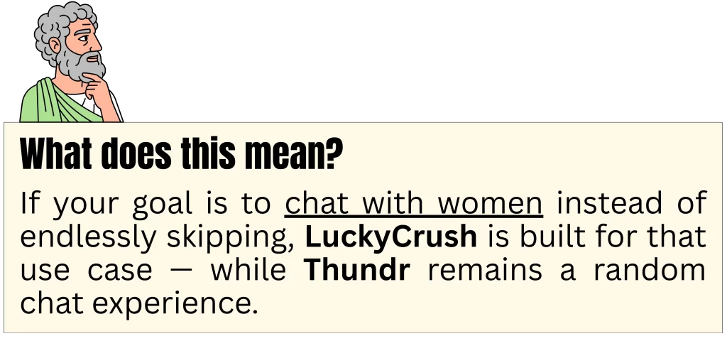 luckycrush is definitely better than thundr